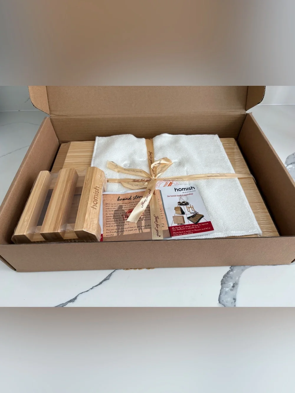 Natural Bamboo Cutting Board Set of 3 - Light Wood